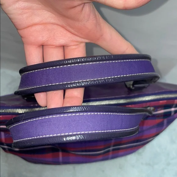 Coach ‘Poppy’ Tartan Plaid Glam Tote - Picture 5 of 12